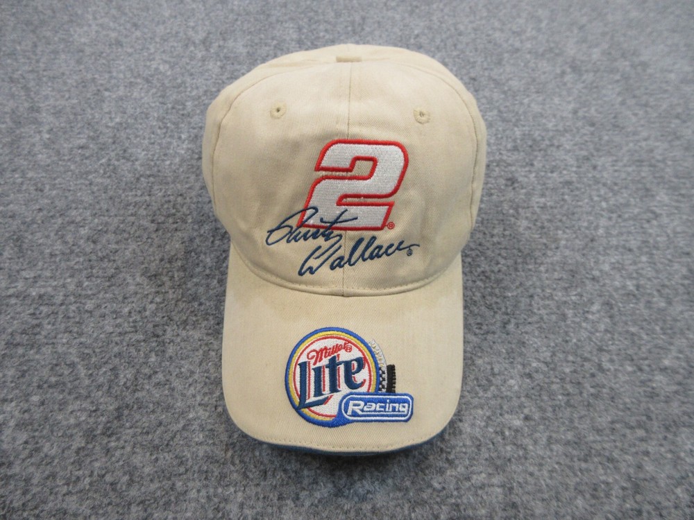 Rusty Wallace Hat Cap Strap Back Beige Nascar Racing Winners Circle