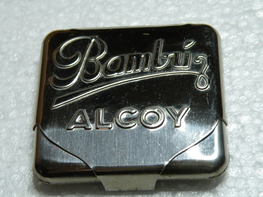 Vintage Bambu Cigarette Rolling Papers Metal Case   Rust-Free  NOS!