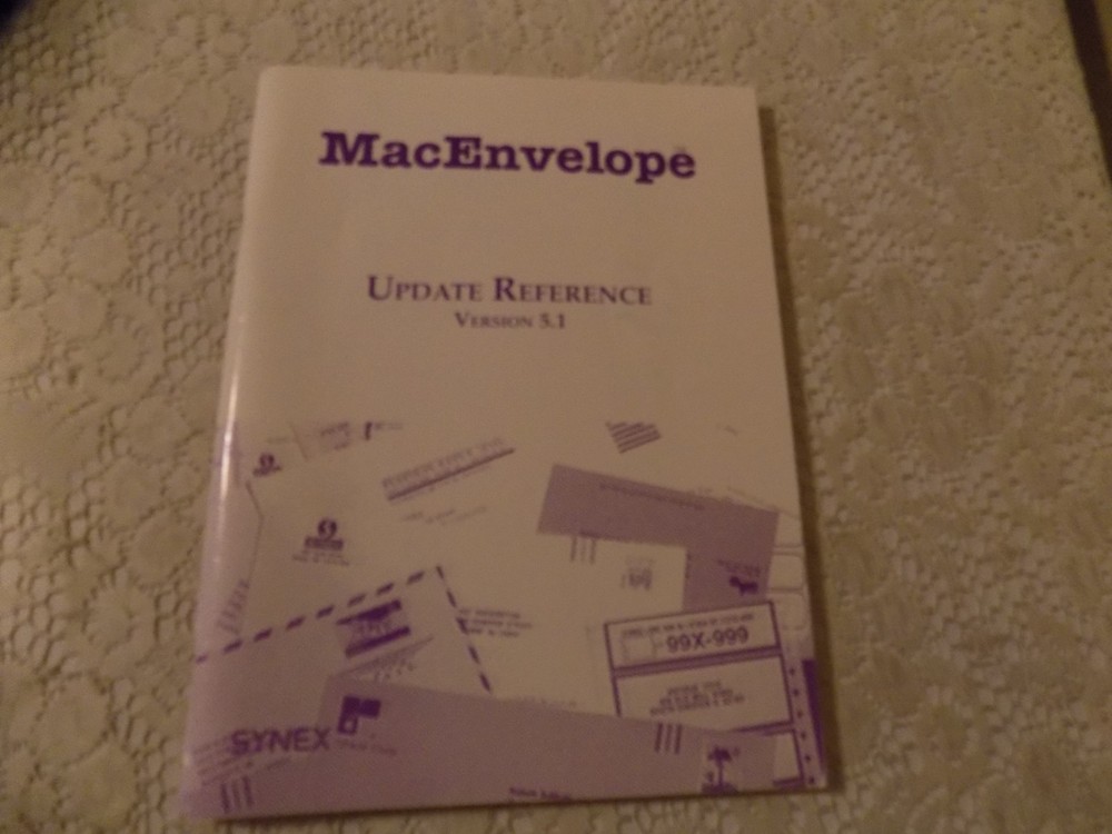 Vintage Synex  Mac Envelope For Mac Version 5.1, NICE