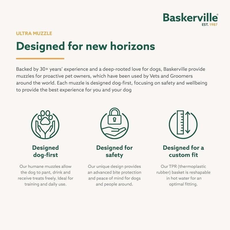 Humane Dog Muzzle Adjustable Breathable Training Anti-Biting Secure Comfort Fit