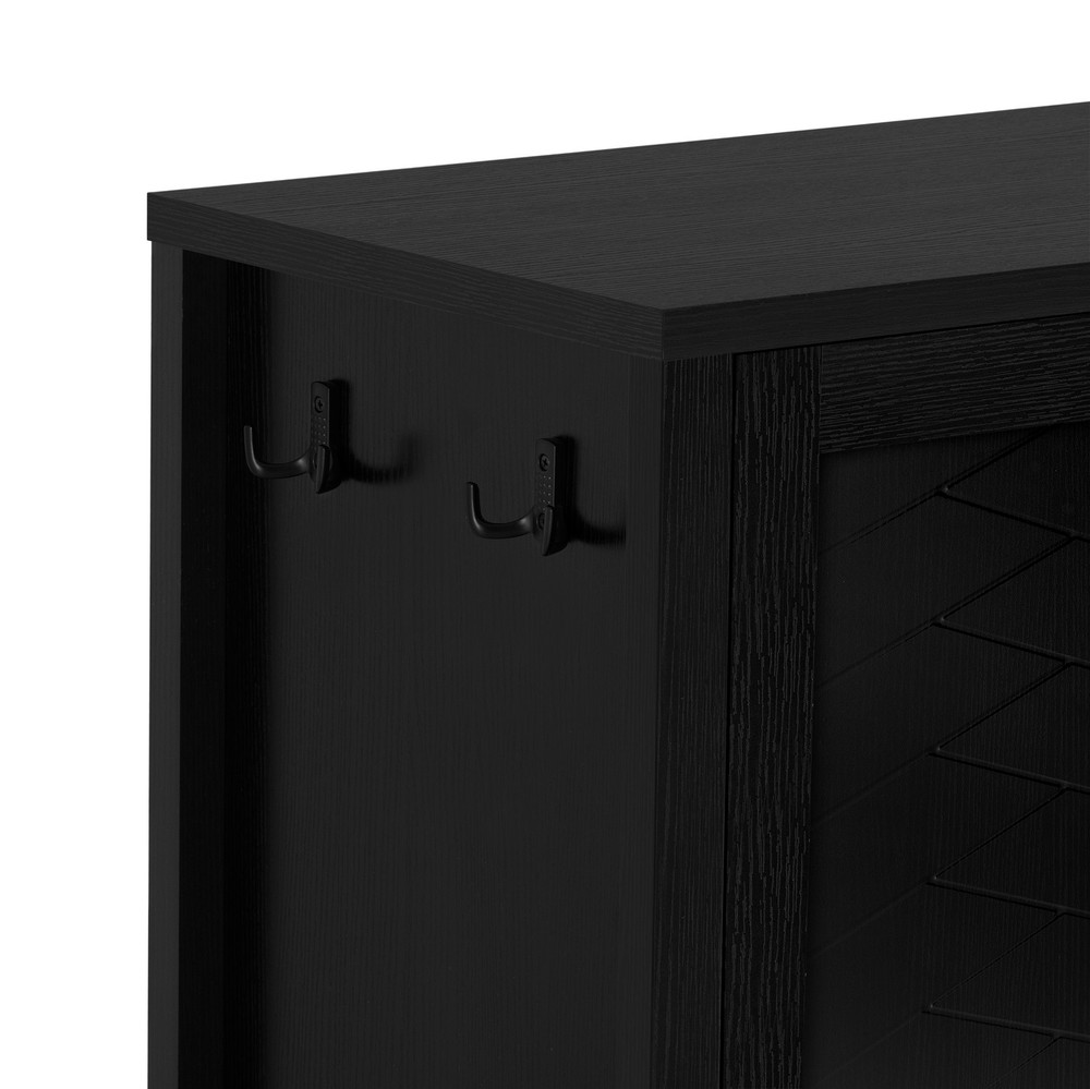 U_STYLE 55.1''Storage Sideboard with 4-Doors,Multi Functional Buffet with Open