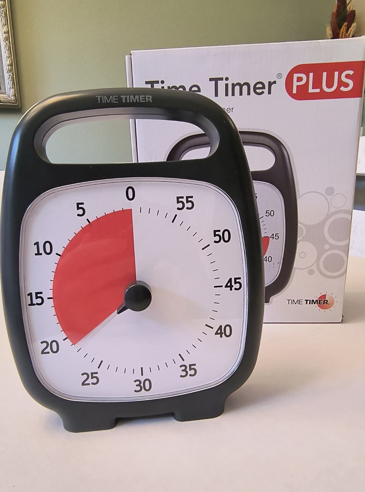 Time Timer Plus : 60 Minute Visual Timer Countdown Timer With Portable Handle