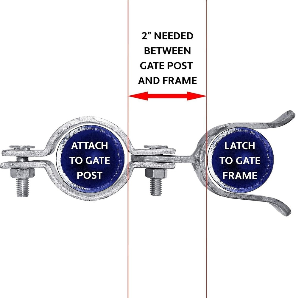 Galvanized Chain Link Fence Gate Fork Latch – Durable, Secure, with Padlock Hole