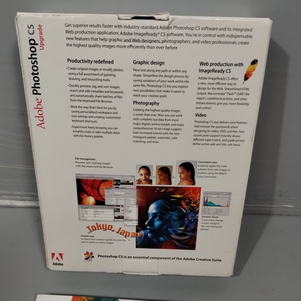 Adobe Photoshop CS Upgrade For Windows Desktop Digital Imaging