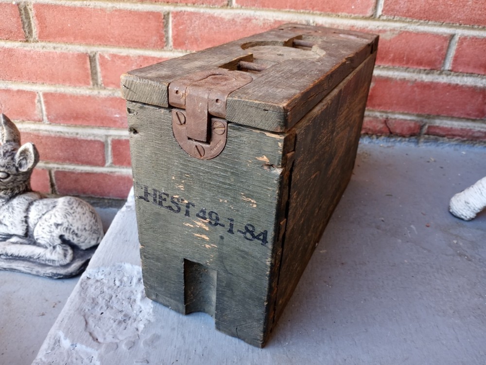 WW1 US ARMY OAK AMMO BOX