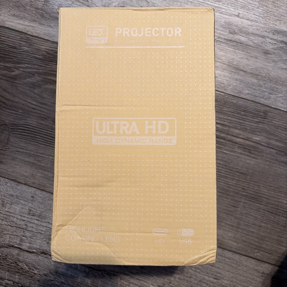 LED Projector Ultra HD High Dynamic Range Adjustable Height