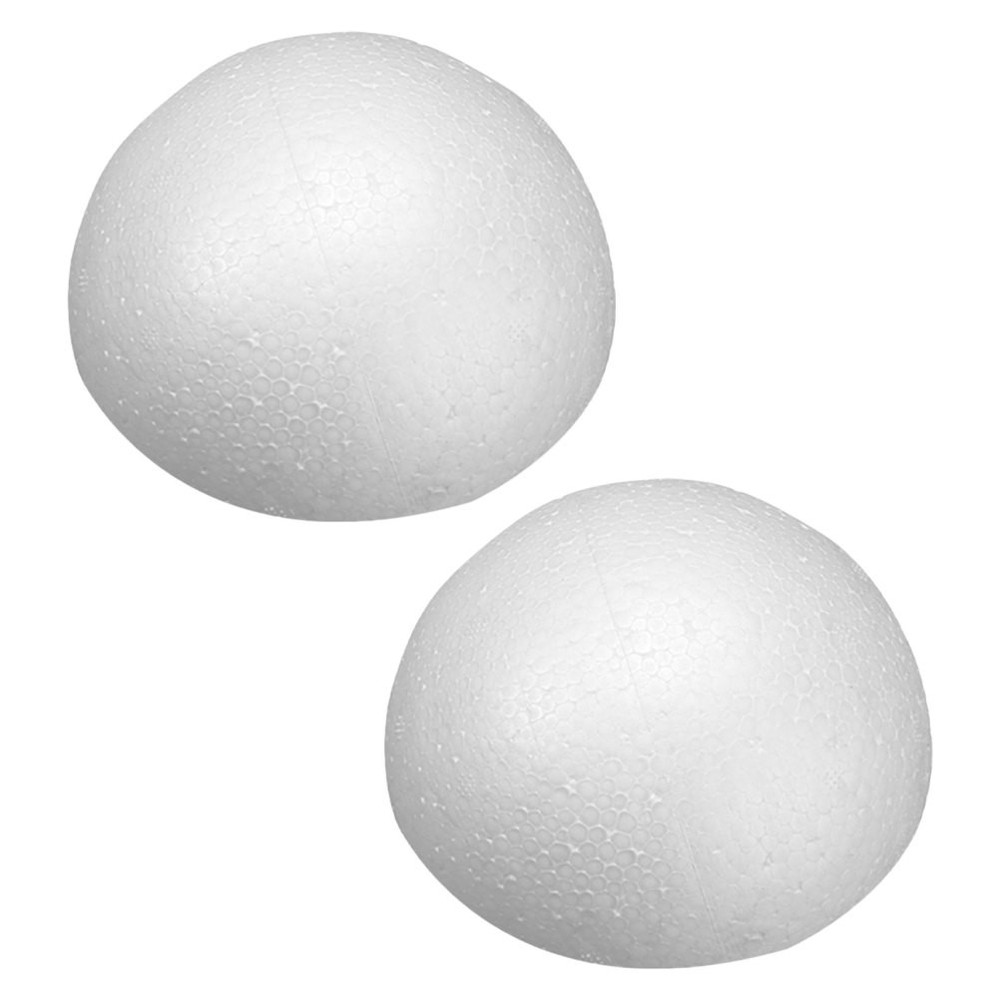 2 Pcs Foam Half Ball Polystyrene Sphere Floral Supplies