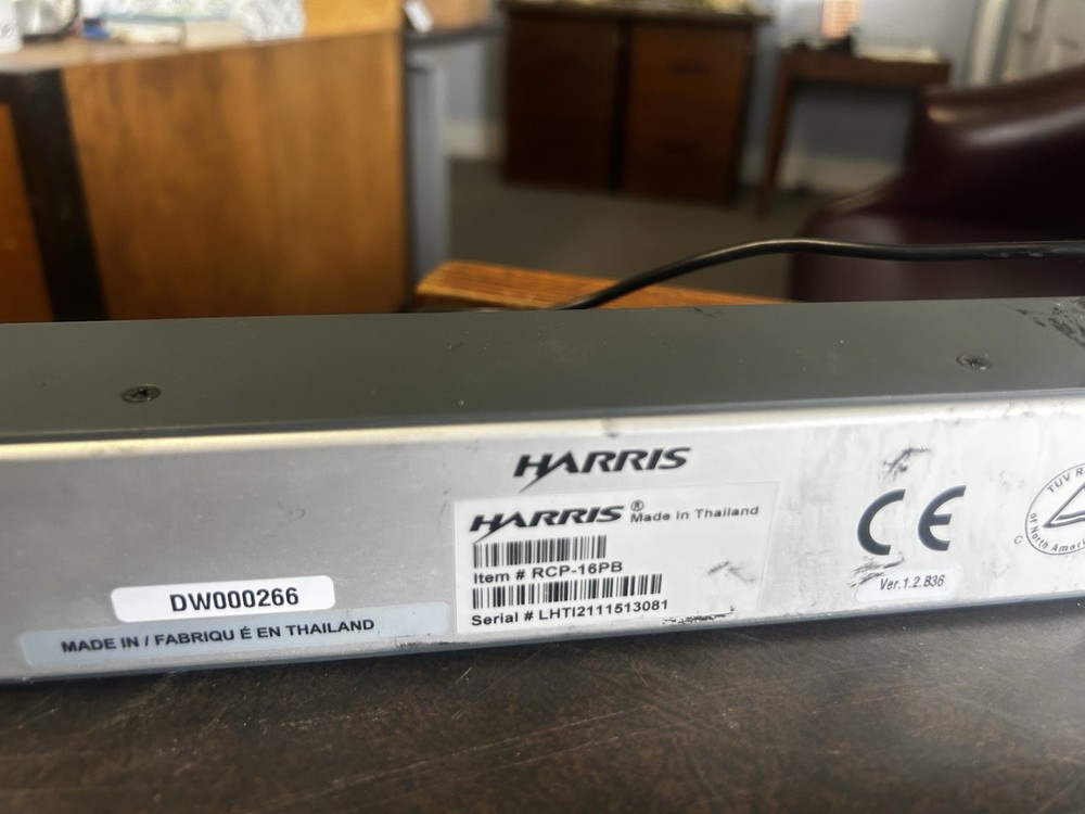 Harris RCP-16PB Router Control Panel w/ POWER Adapter
