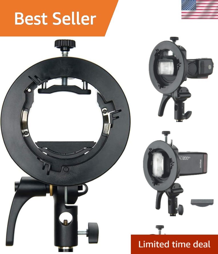 Professional S-Type Speedlite Bracket - Bowens Mount for Ultimate Flexibility