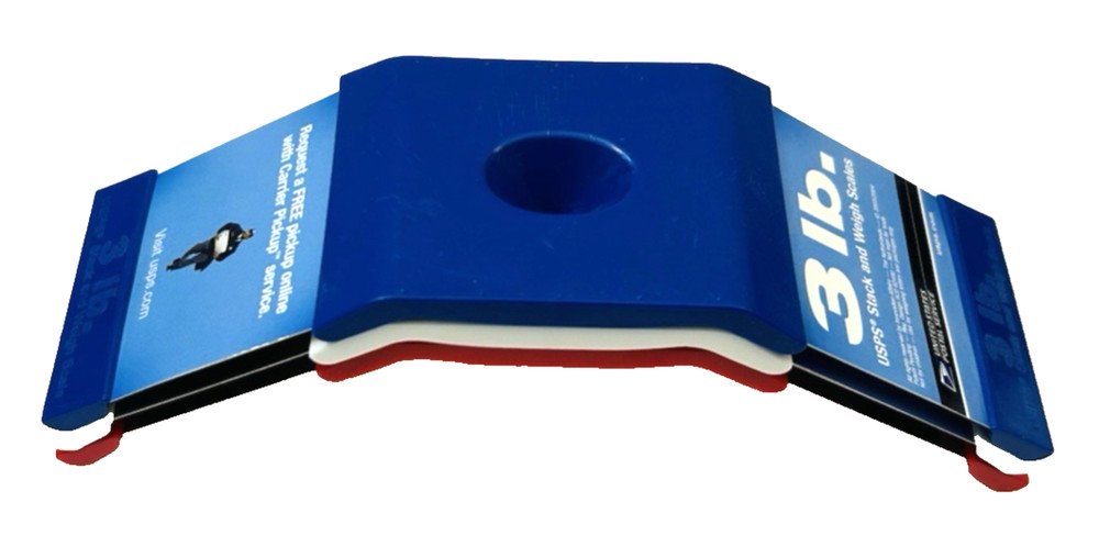 Vtg USPS Stack and Weigh Easy Shipping Scales Stackable 1 - 6 lbs