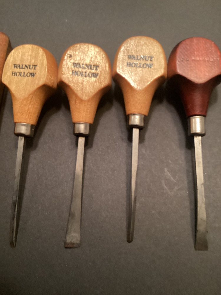 9 Assorted Wood Carving Chisels