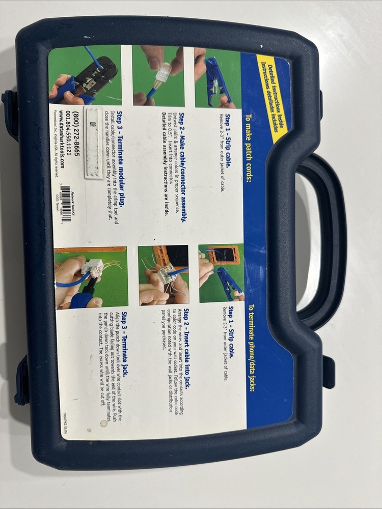 DataShark 70007 Ethernet Network Tool Kit w/RJ45 Crimp Tool, Stripper, Punchdown