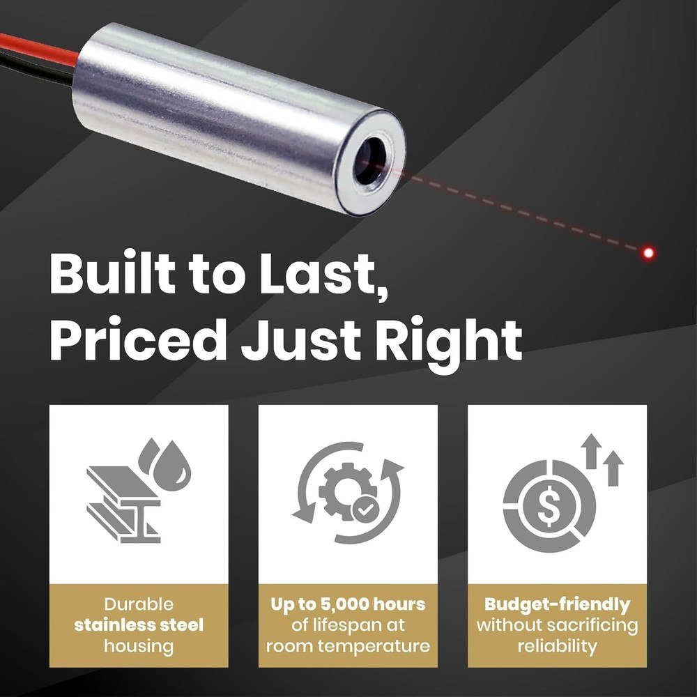 650nm Red Dot Laser Module: Class 3R, Economical Solution for Precision Tasks