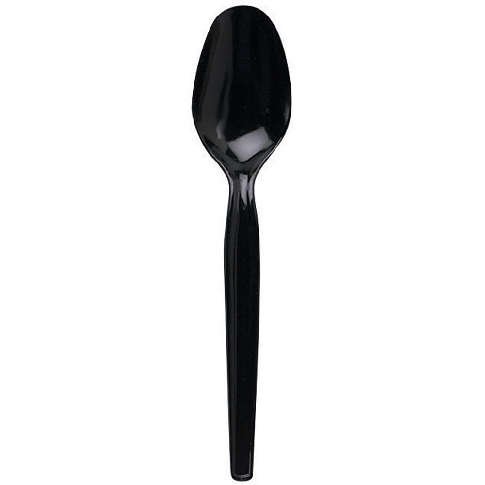 Dixie MW Polystyrene Spoons, Black, Case of 1000