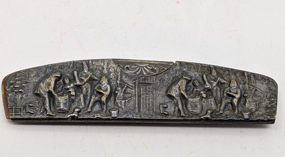 Vintage Repose Silver Comb Holder & Comb Marked DENMARK