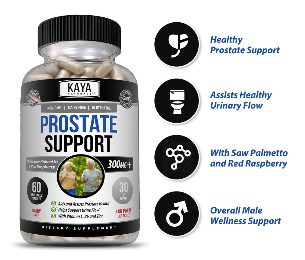 (2 Pack) Prostate Support - Reduce Frequent Urination, Stamina supplement 60ct