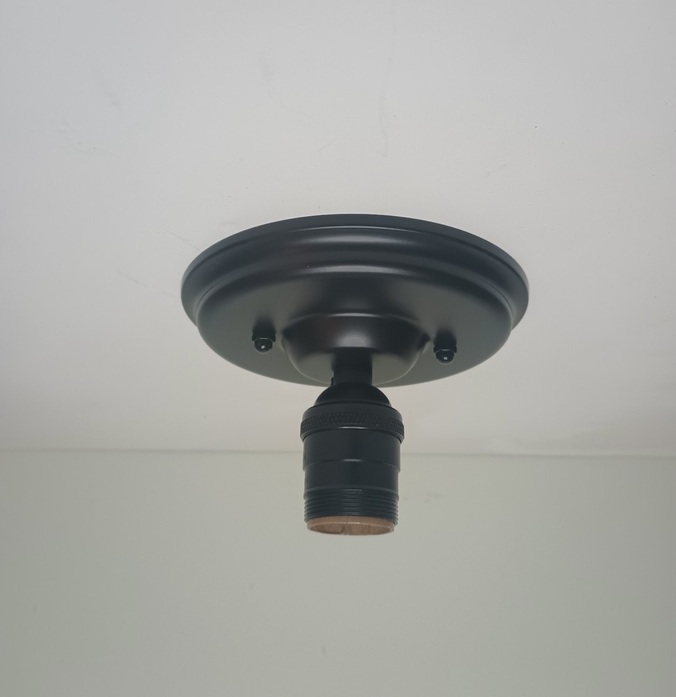 Satin Black Flush Mount Ceiling Light Fixture