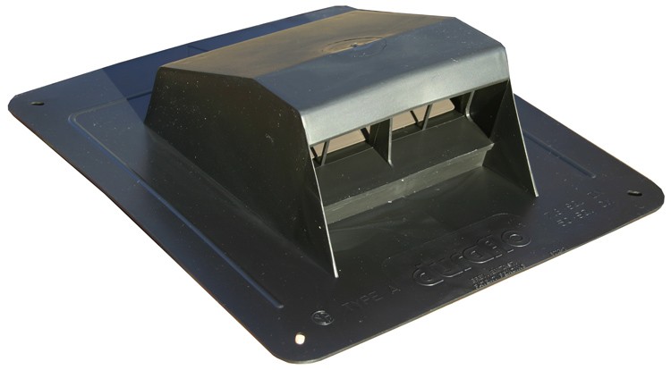 Builders Best BB-111250 Roof Vent Cap 4-5" Polypropylene Black Connection