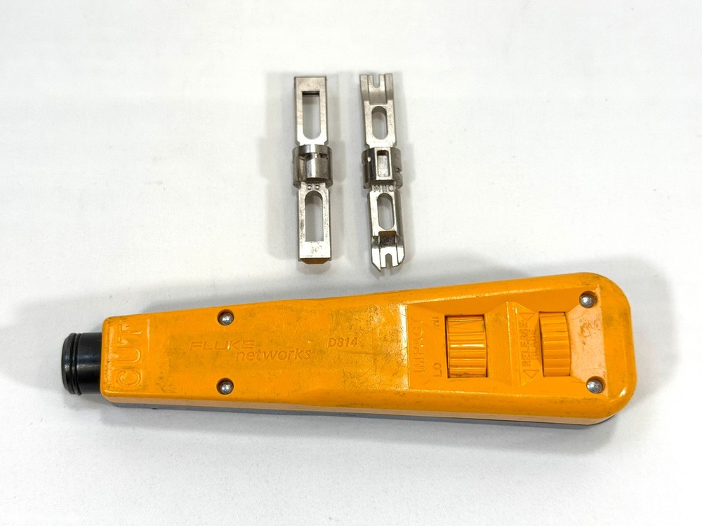 Fluke Networks D814 Impact Tool Automatic Punch w/ M110 & 66 Blade