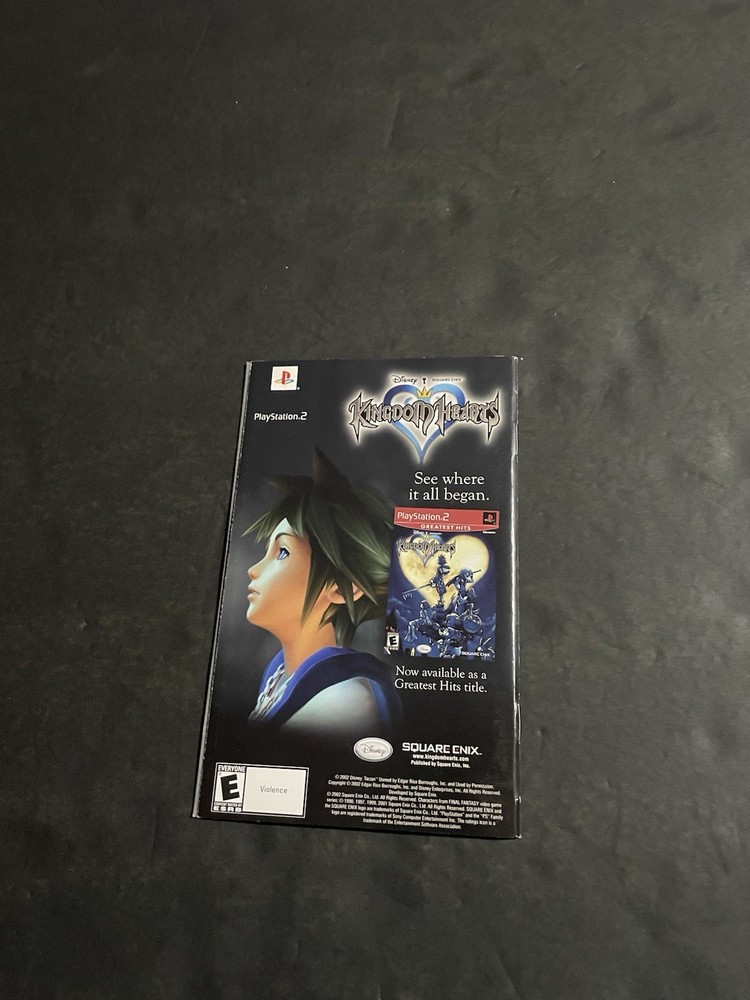 kingdom hearts ps2 manual only