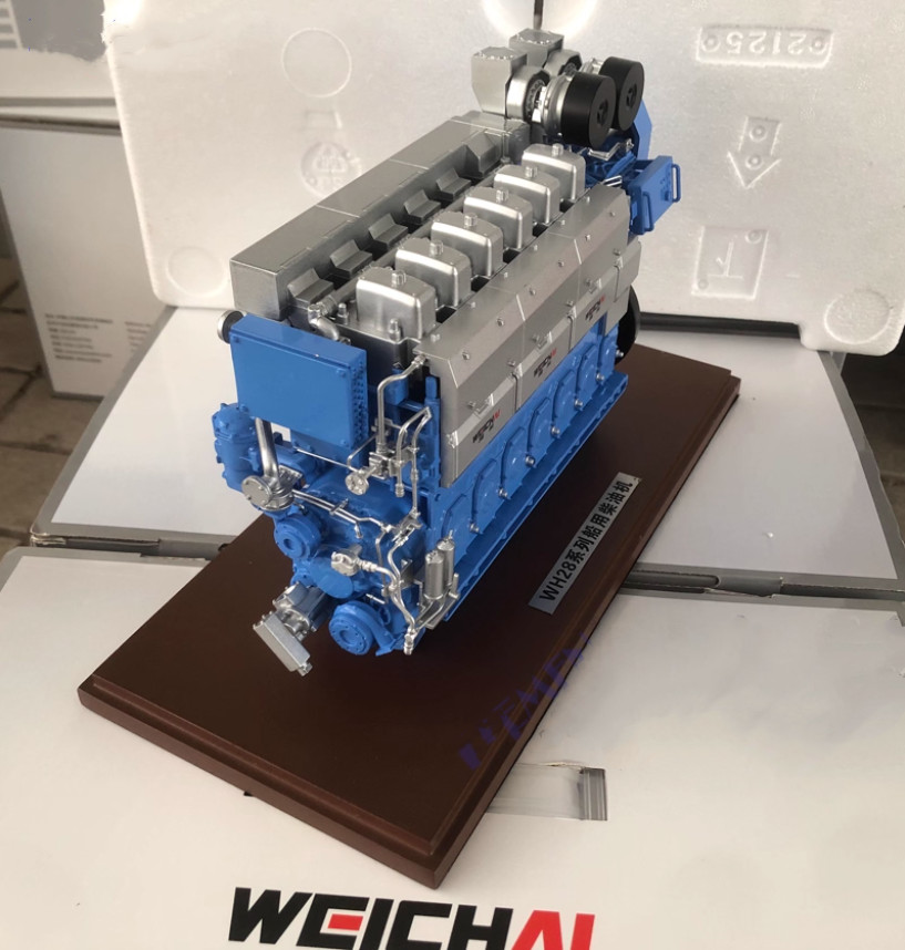 1:20 WEICHAI WH28 Marine Engine Large-Scale Engine Generator Diecast Model
