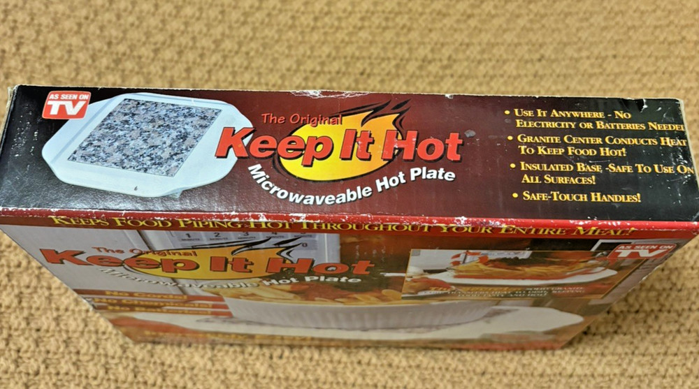 The Original Keep It Hot Microwaveable Plate