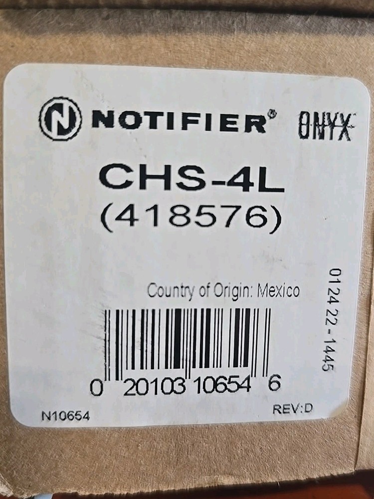 NEW Notifier CHS-4L