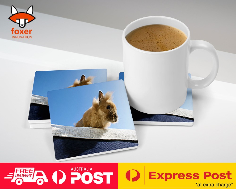 COASTER COFFEE DRINKING MAT|CUTE RABBIT BUNNY 32