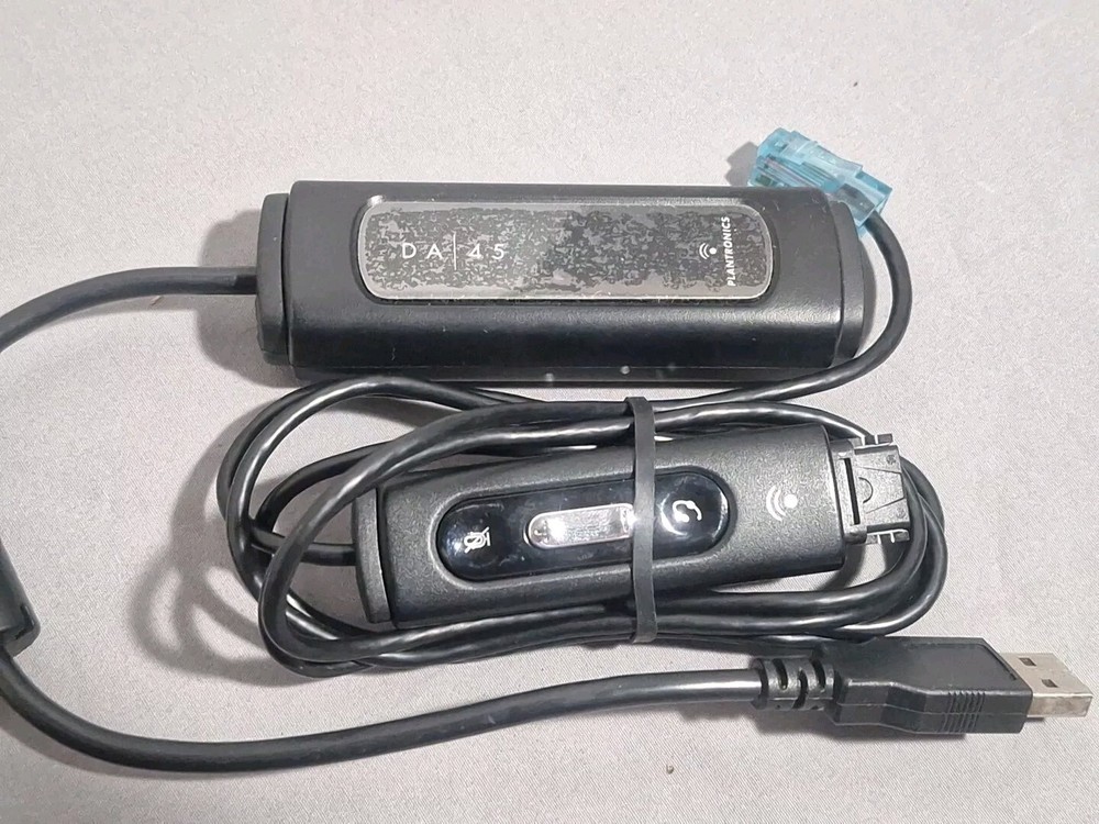 Plantronics DA45 Sound Card Audio Processor Adapter Cable DA 45