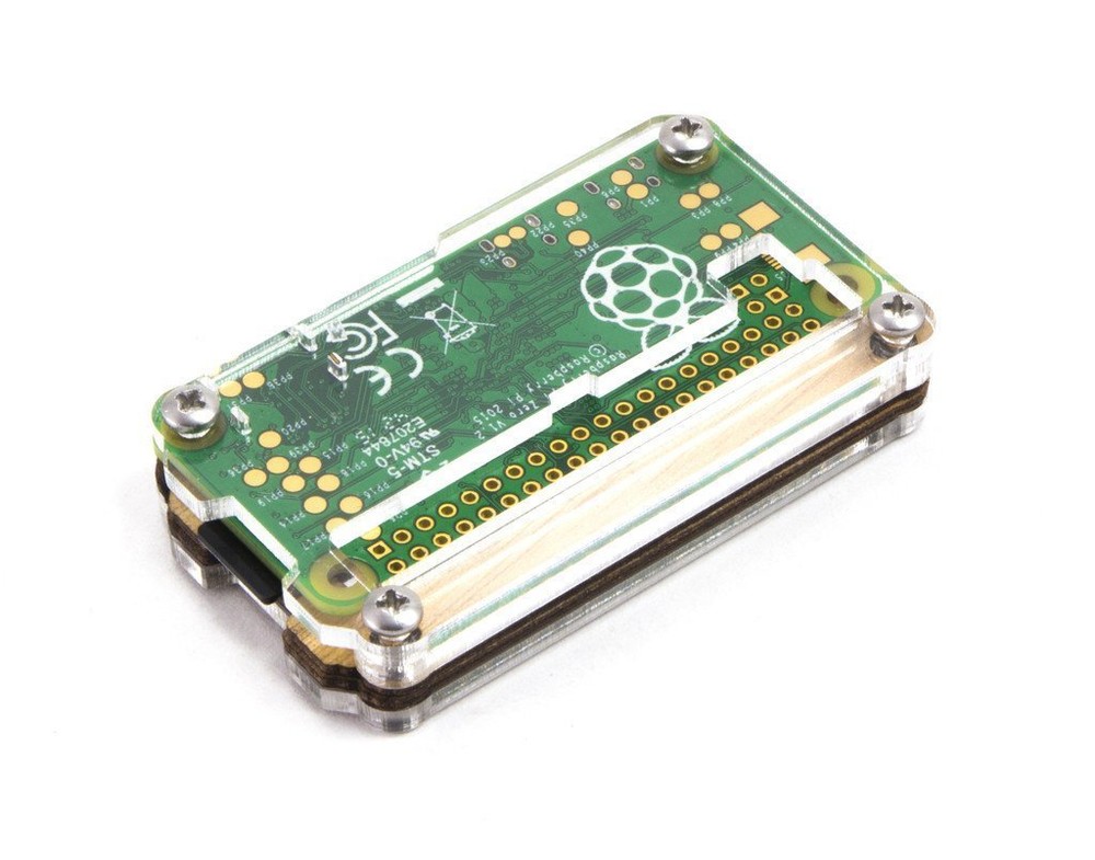 C4Labs Zebra Zero GPIO Wood Case for Raspberry Pi Zero 1.3 & Zero Wireless