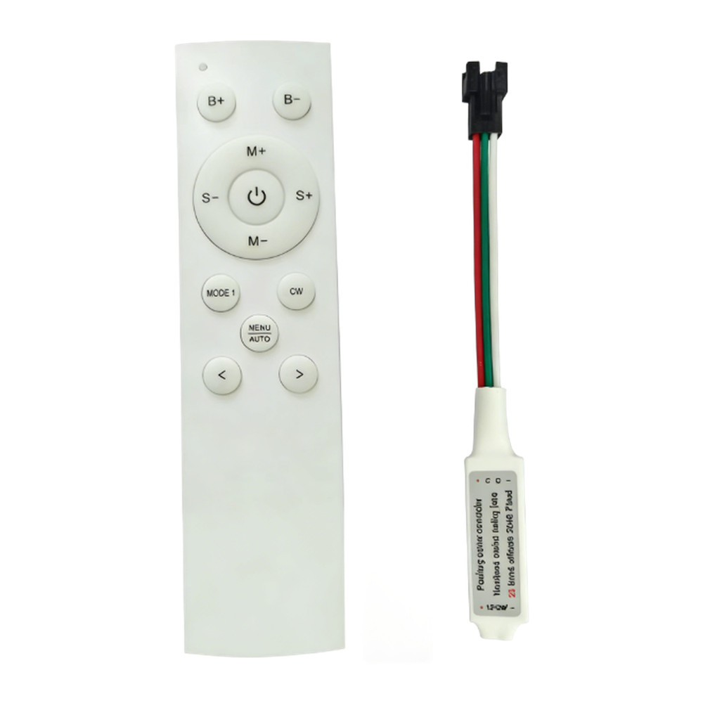 Wireless Dual-Color Flow Controller with 28 Lighting Modes for LED Strips