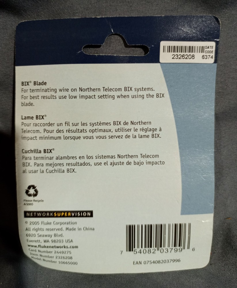Fluke Networks Impact Tool Blade 2326208