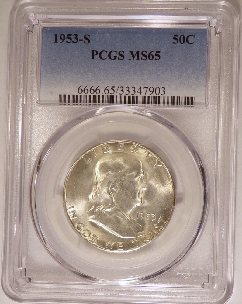 1953-S    Franklin Half PCGS MS65 Bushmaster