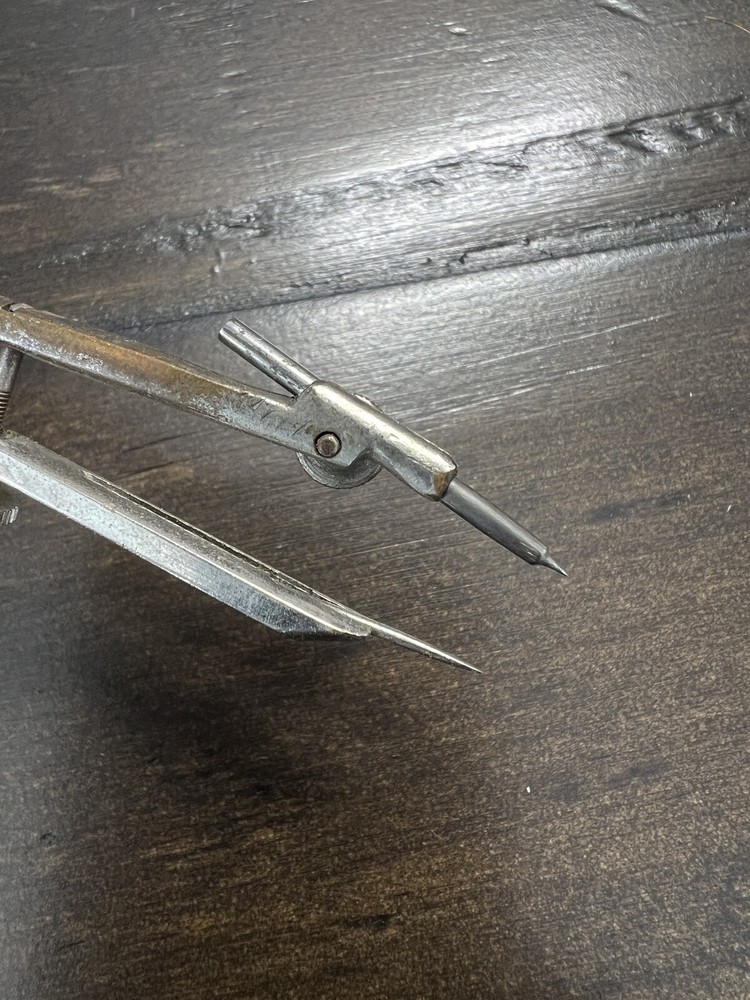 Bergen USA Bow Pivot Vintage Drafting Engineering Tool Compass Divider