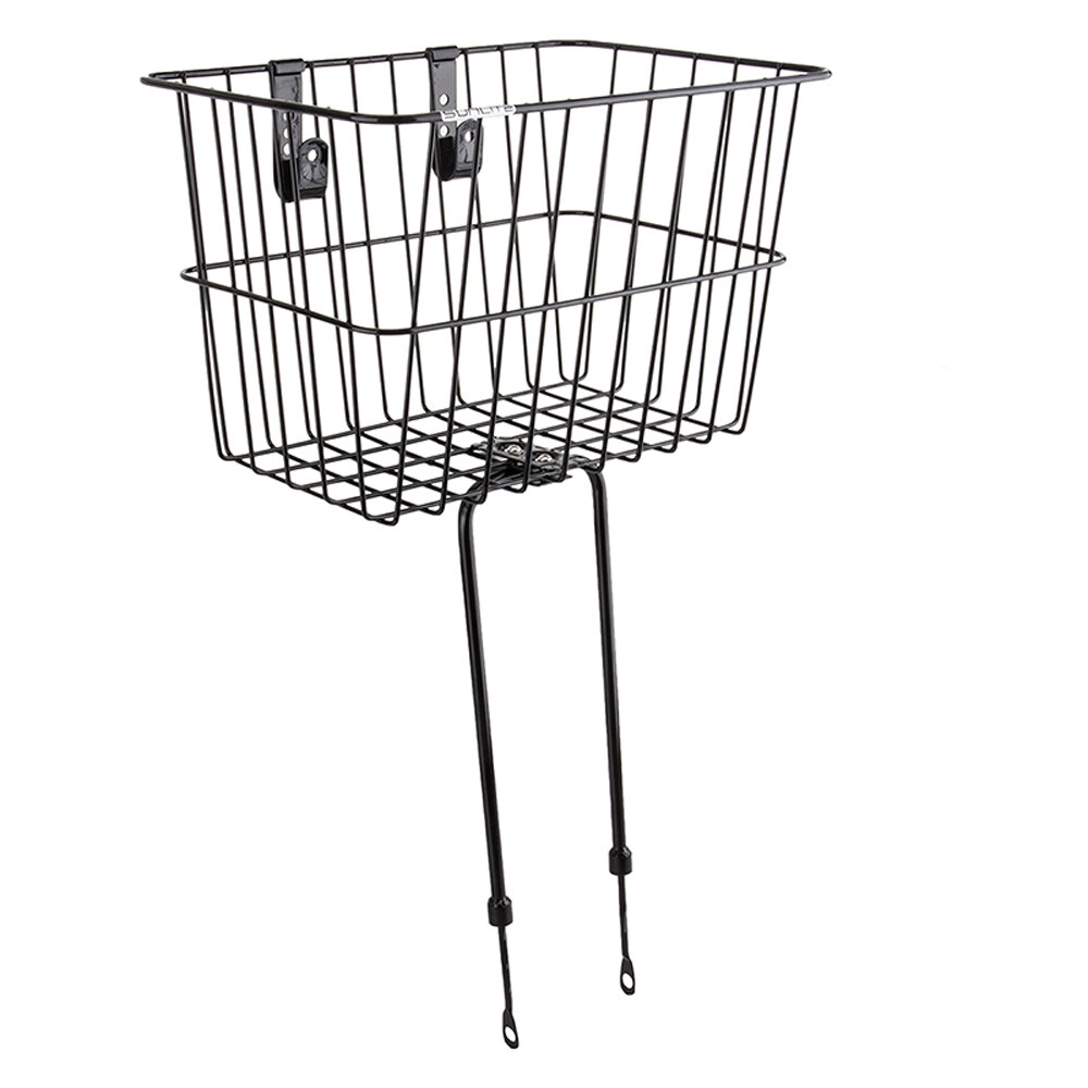 Sunlite Front Basket Wire Black with Fixed Hardware for fork 14x9x9 Urban