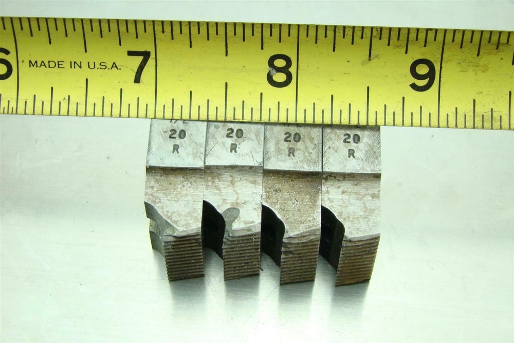 (4) Threading Die Set Milled Chaser , 1/2"-20R