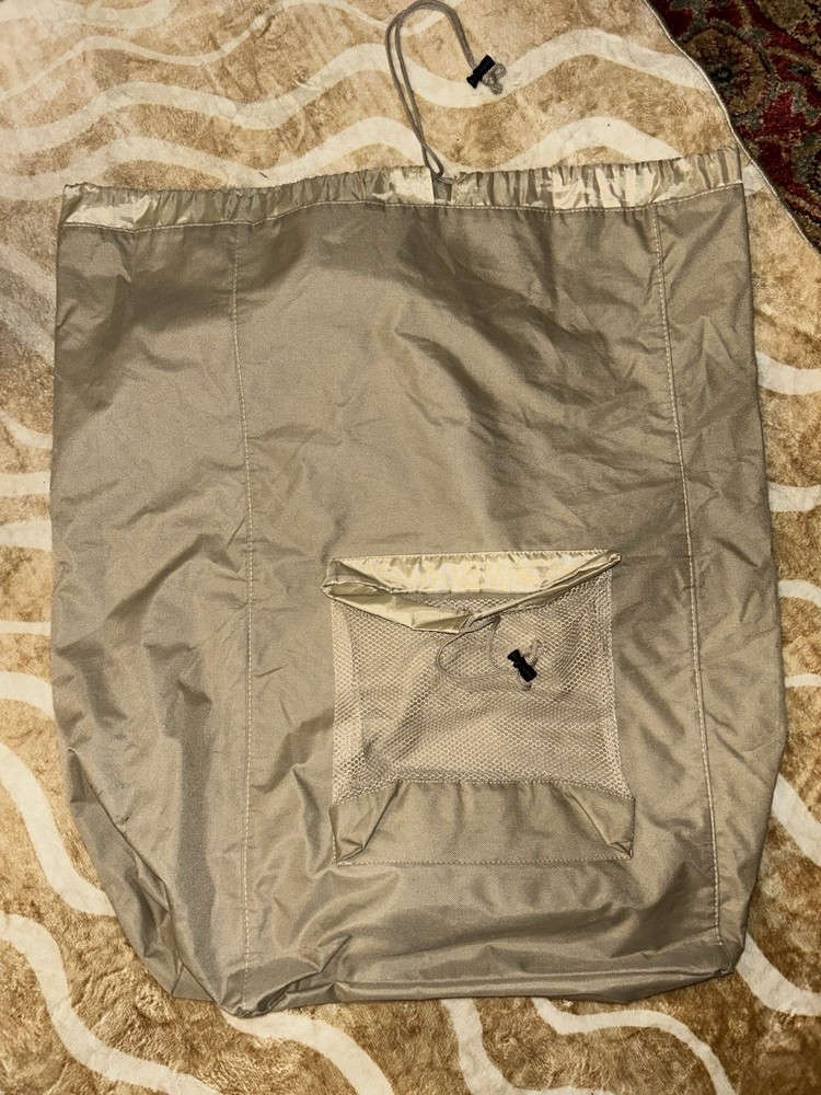 Tan Colored Drawstring Laundry Bag
