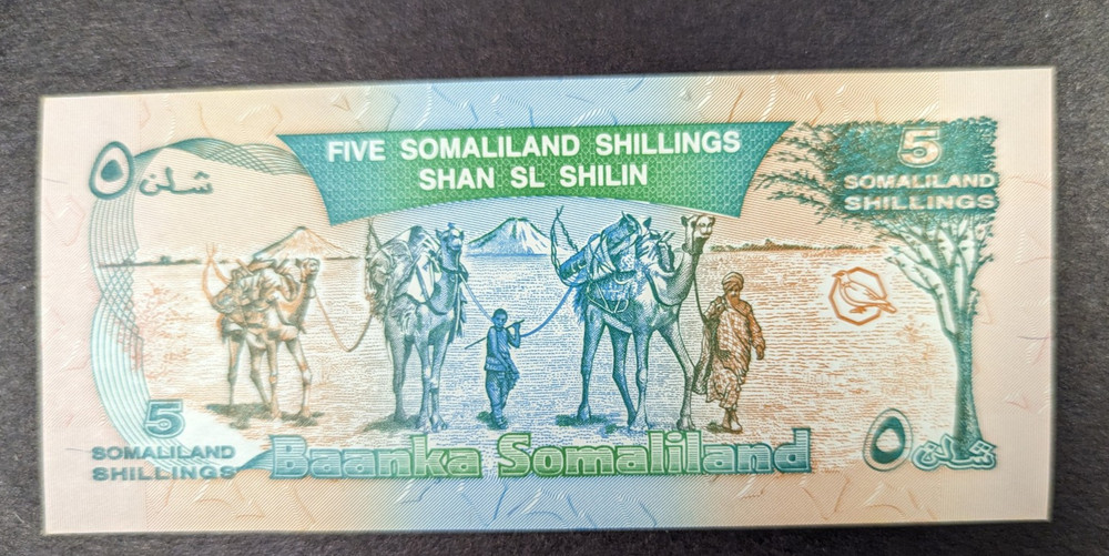 SOMALILAND 5 SHILLINGS 1994 UNC