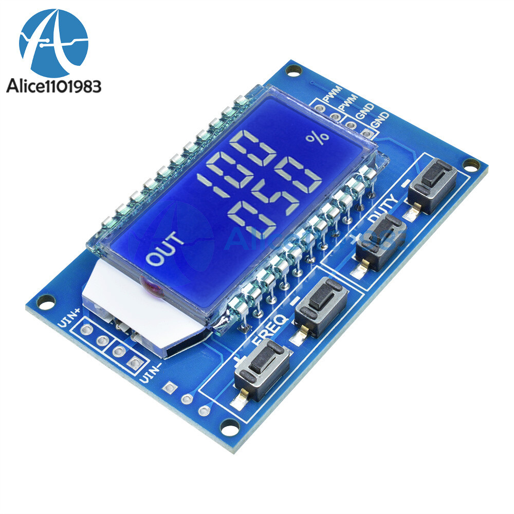 Adjustable PWM Pulse Frequency Duty Cycle Square Wave Signal Generator Module