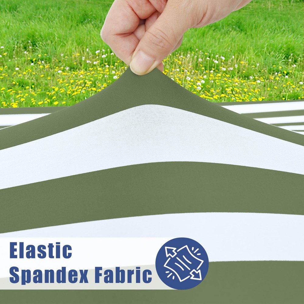 Rectangle Fitted Table Cloth, Waterproof Spandex Elastic Tablecloths, Fits fo...