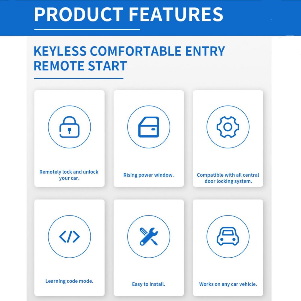 Easy Interactive Car Remote Central Door Lock Locking Keyless Entry System Kit