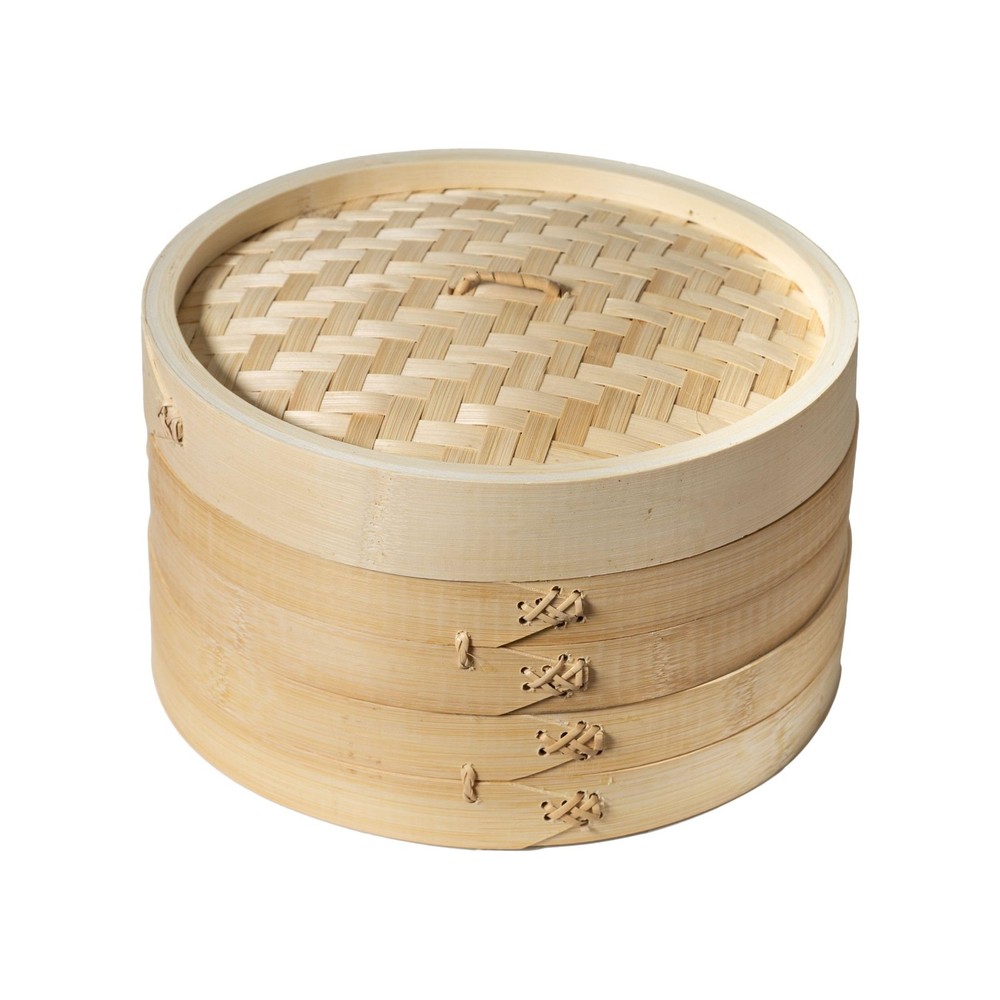 Joyce Chen 2Tier Bamboo Steamer Baskets, 10Inch