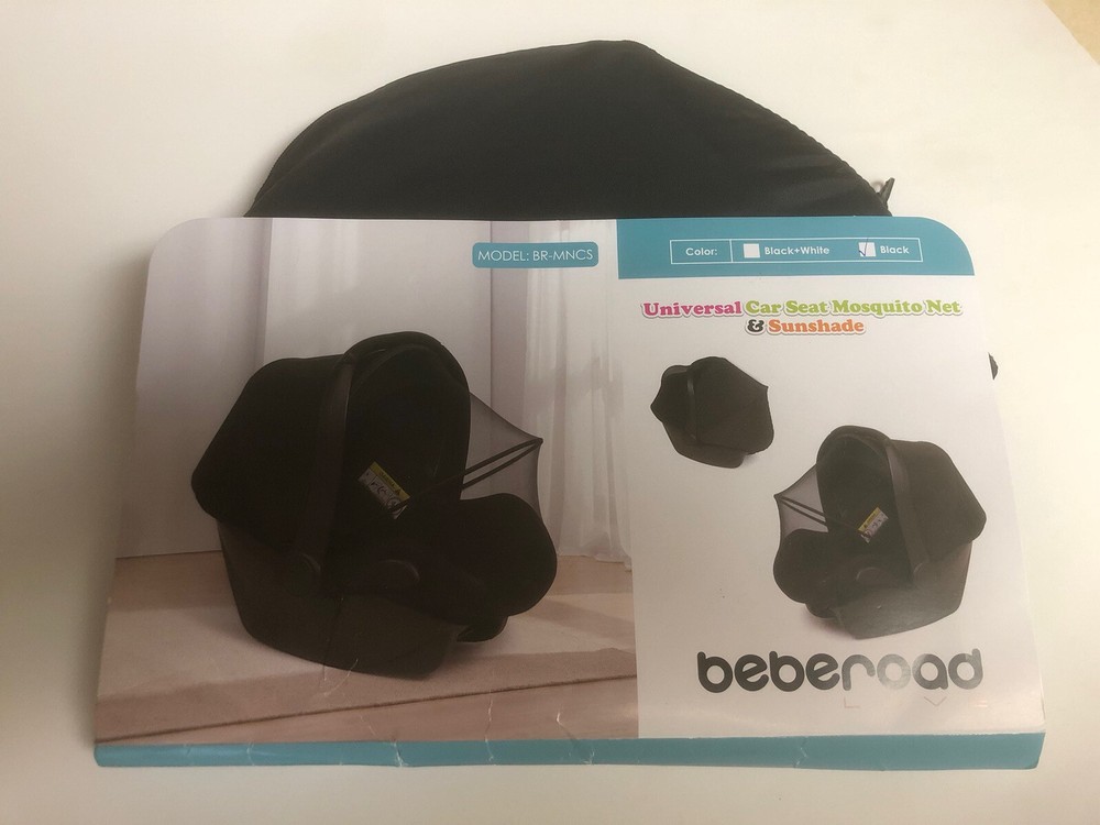 Beberoad Love 2-in-1 Mosquito Net and Sunshade for Stroller Sunshade-black