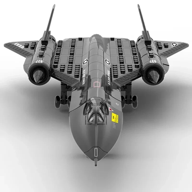 SR-71 Blackbird Recon Jet Model Building Blocks Bricks Original Box SR71 Army