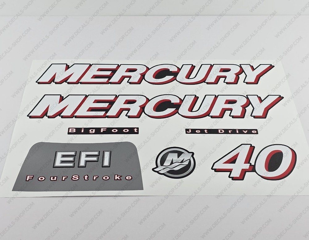Mercury 40 hp Four Stroke EFI 2006 2010 Set