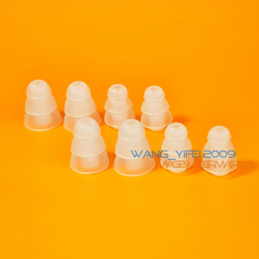 4 Pairs triple flange Earbuds replacement for e4c e5c e3c e4g headphones