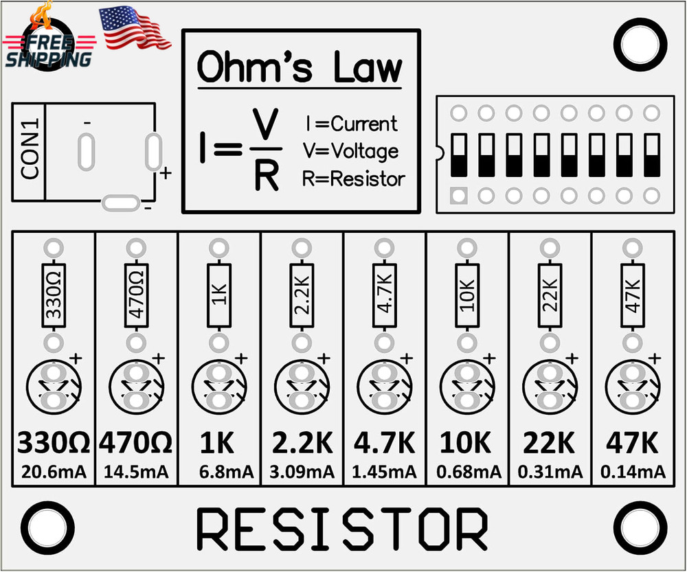 Soldering Practice Kit Learning Electronics Training Board