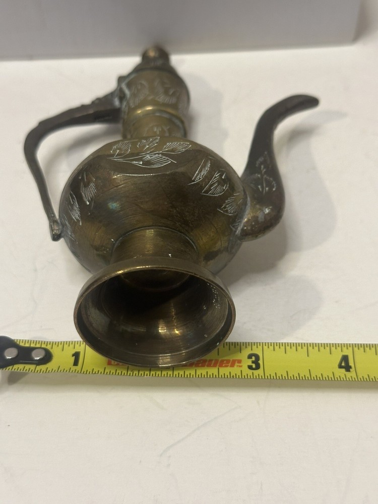 Vintage Solid Brass Lidded Ewer Lamp 1960 (T)...