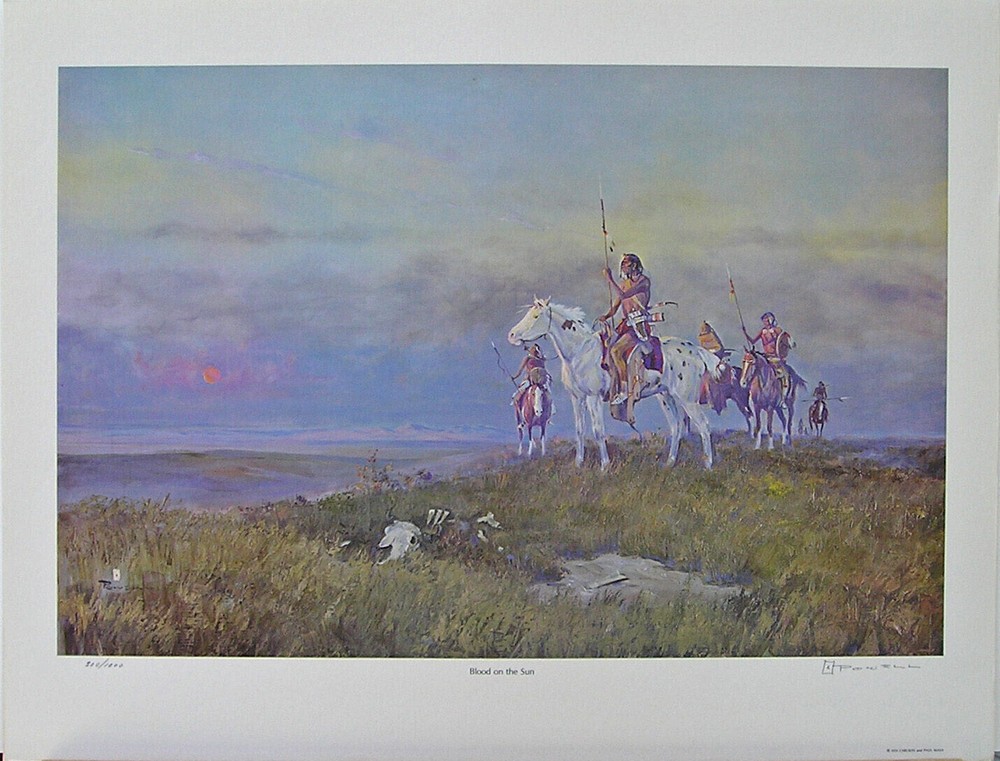 Cowboy ACE POWELL, 9 signed and numbered prints Never Framed 3 different prints.