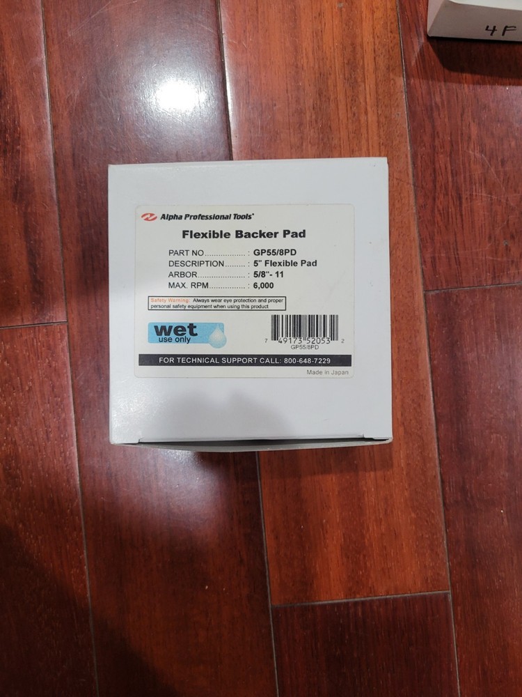 Alpha Professional Tools Rigid Backer Pad 5" Flexible Backer Pad